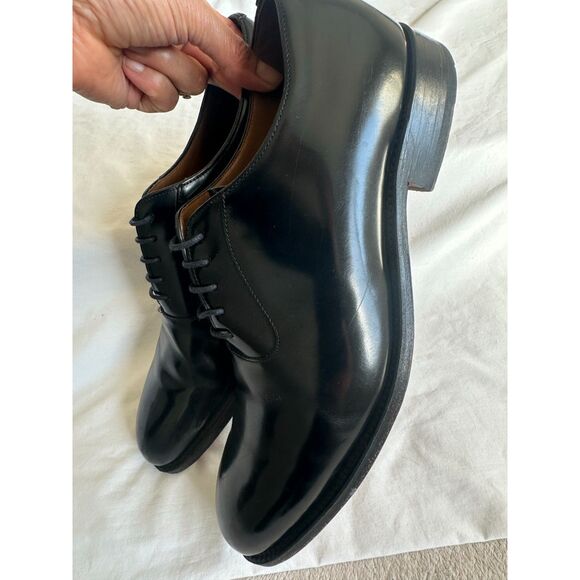 GRENSON Men\'s Evening / Oxford Shoe Black Lace-Up Patent-Look Formal Sz UK 11 main image 7